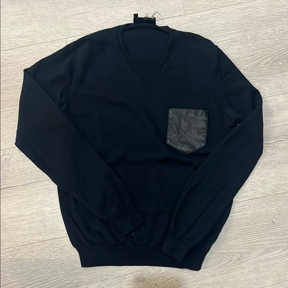 The Kooples Black V-Neck Sweater